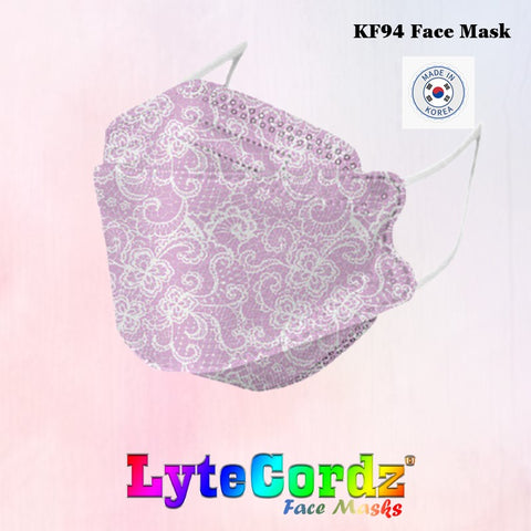 Image of Lace and Plaid Patterns - KF94 Protective Face Mask