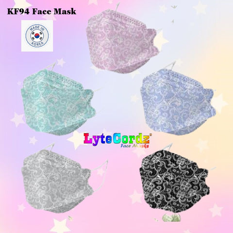 Image of Lace and Plaid Patterns - KF94 Protective Face Mask