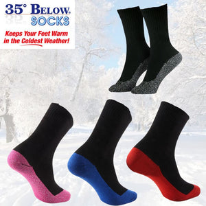 35 Below Thermal Winter Socks - 1 Pair, Aluminized Fibers,