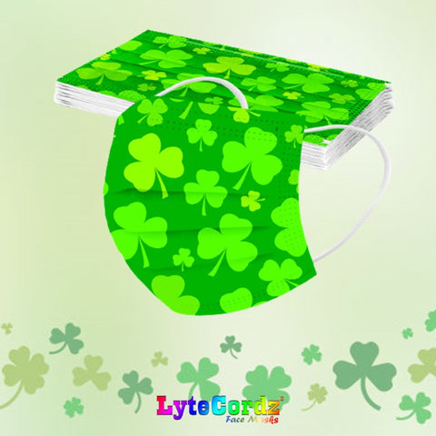 Image of St. Patrick's Day Designs - Adult 3 Ply Disposable Surgical Style Mask