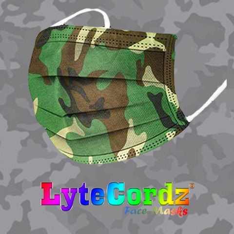Image of Camo Patterns - Adult 3 Ply Disposable Surgical Style Mask
