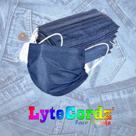 Image of Denim Style - Adult 3 Ply Disposable Surgical Style Mask