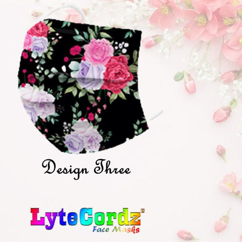 Image of Floral and Flower Patterns - Adult 3 Ply Disposable Surgical Style Mask