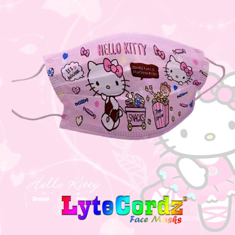 Image of Hello Kitty Adult Size - 3 Ply Disposable Surgical Style Mask