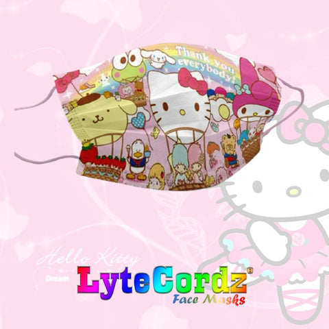 Image of Hello Kitty Designs - 3 Ply Disposable Mask - Child Size