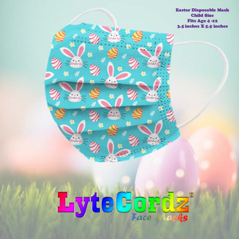 Image of Easter /Spring Designs - 3 Ply Disposable Mask - Child Size
