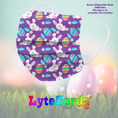 Image of Easter /Spring Designs - 3 Ply Disposable Mask - Child Size