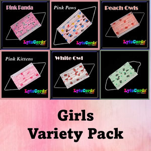 Girls Designs - 3 Ply Disposable Masks - Child Size