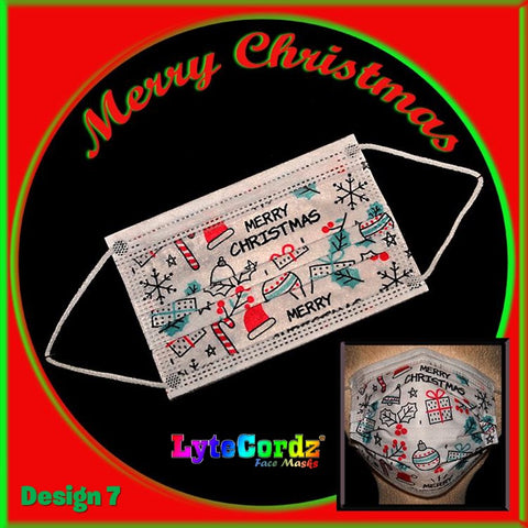 Image of Christmas Designs - 3 Ply Disposable Mask - Child Size