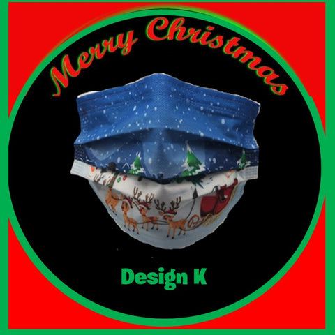 Image of Christmas Designs - Adult 3 Ply Disposable Surgical Style Mask