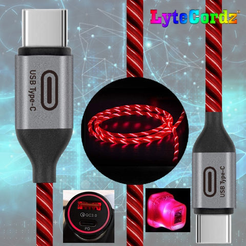Image of VORTEX - Spiral Shape Moving Lights - TYPE C / USB 3.0 to TYPE C / USB 3.0 Connector