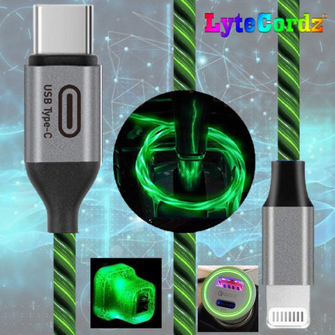 Image of VORTEX - Spiral Shape Moving Lights - TYPE C / USB 3.0 to iPhone Lightning Connector