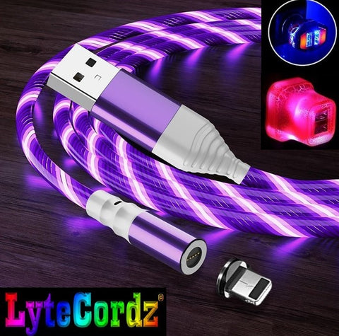 Image of SNAPZ - Magnetic Quick Connect Tip - Spiral Moving Lights - Android Micro